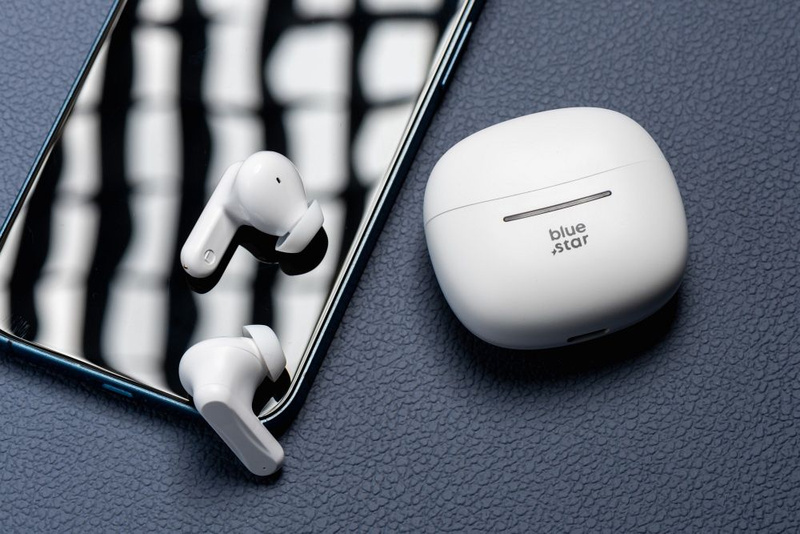 BLUE STAR słuchawki bezprzewodowe bluetooth TWS BK44 białe
