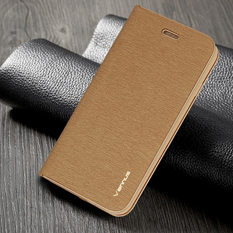 Kabura Vennus Book z ramką do Samsung Galaxy J7 2017 złota