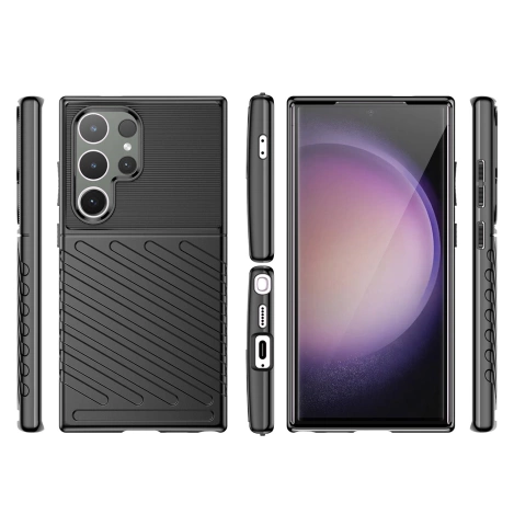 Thunder Case Panzerhülle für Samsung Galaxy S24 Ultra - Schwarz