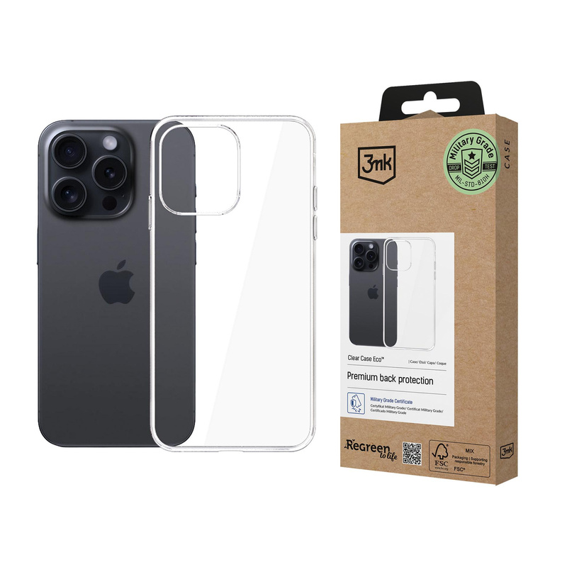 3MK ClearCase Eco iPhone 16 Pro Max GRS CU 1304127