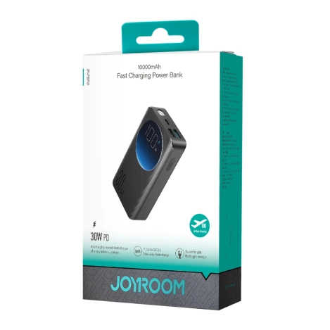 Joyroom powerbank 10000mAh 30W czarny (JR-PBF01)