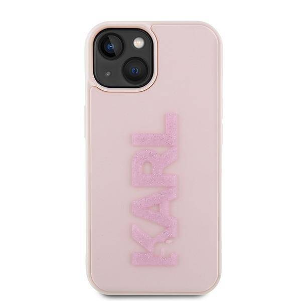 Karl Lagerfeld nakładka do iPhone 15 Plus 6,7" KLHCP15M3DMBKCP różowe HC 3D Logo Glitter