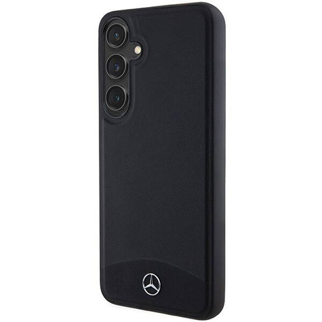 Oryginalne Etui MERCEDES hardcase Leather Textured & Plain MagSafe MEHMS24S23RBARK do Samsung Galaxy S24 Czarny