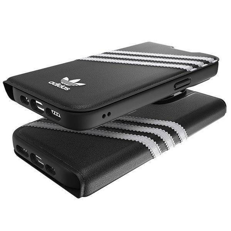 Adidas OR Booklet Case PU iPhone 14 Pro schwarz/weiß 50196