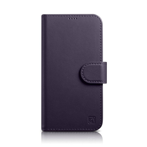 iCarer Wallet Case 2in1 case iPhone 14 Plus Leather Flip Cover Anti-RFID dark purple (WMI14220727-DP)