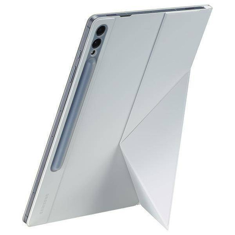 Etui z klapką i podstawką do Samsung Galaxy Tab S9+ Smart Book Cover - białe
