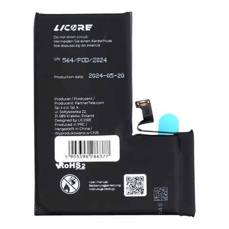 Bateria do Iphone 14 PRO 3200 mAh  LICORE