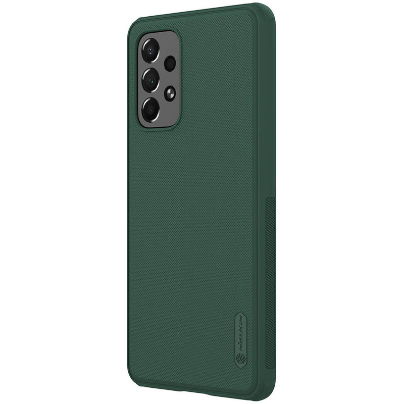 Nillkin Super Frosted Shield Pro wytrzymałe etui pokrowiec Samsung Galaxy A73 zielony