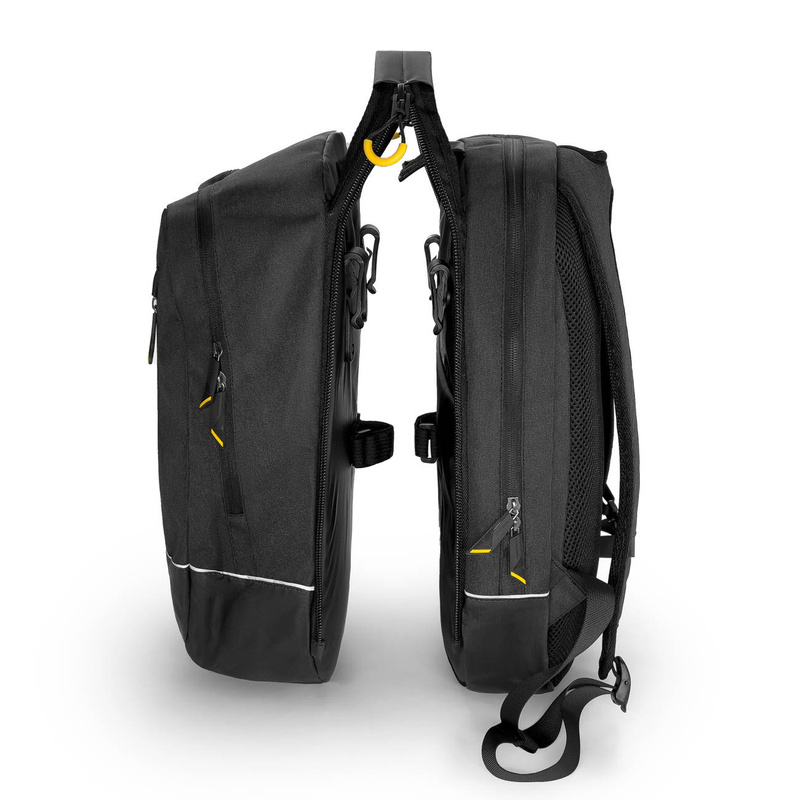 Wozinsky dwuczęściowa torba rowerowa plecak 2w1 30l czarna (WBB30BK)