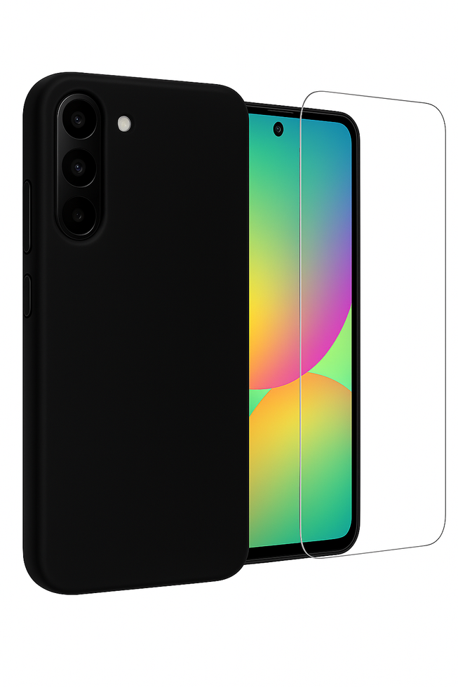 Etui do Samsung A36 / A56 czarne + Szkło