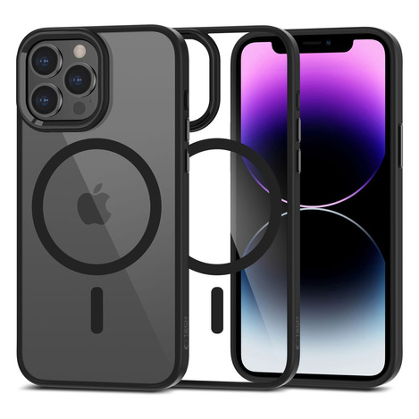 Case IPHONE 13 PRO MAX Tech-Protect Magmat MagSafe transparentne black