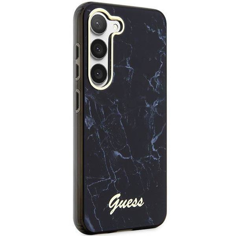 Guess GUHCS23MPCUMAK S23 +S916 schwarz/schwarzes Hartschalenetui Marmor