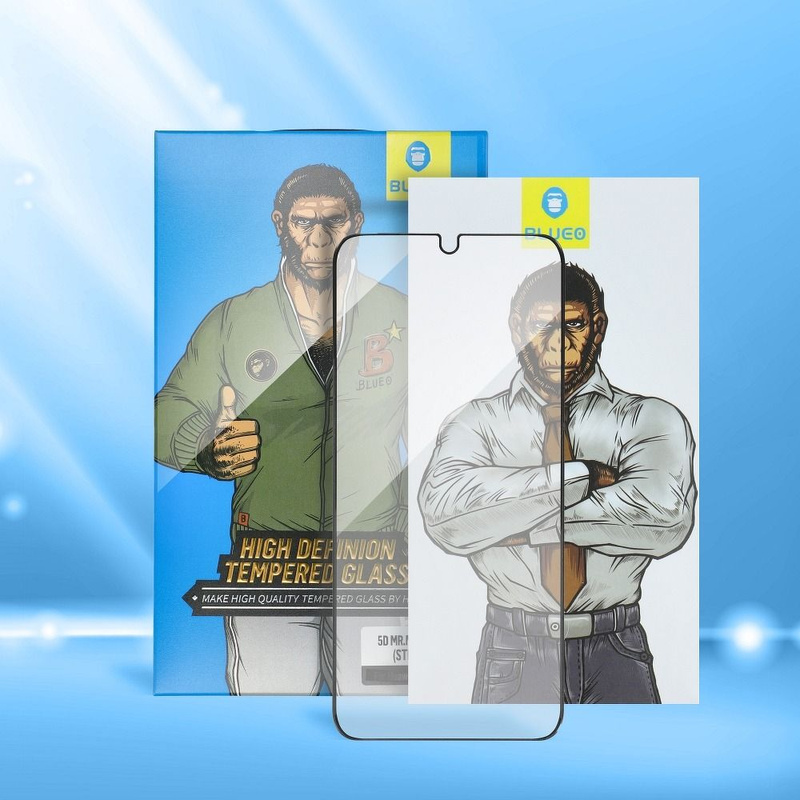 Szkło Hartowane 5D Mr. Monkey Glass - Apple iPhone XS czarny (Strong HD)