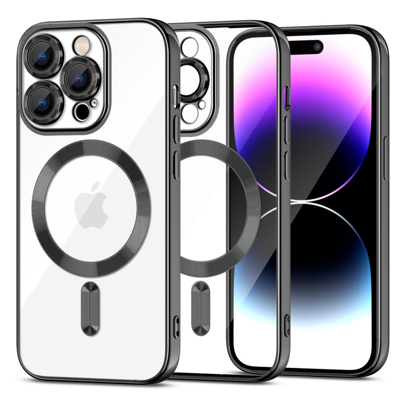Schutzhülle APPLE IPHONE 15 PRO Tech-Protect MagShine schwarz