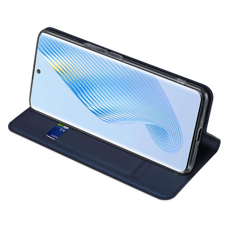 Dux Ducis Skin Pro Hülle für Honor Magic5 Flip Card Wallet Stand Blau