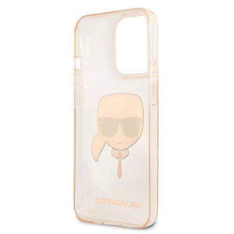 Karl Lagerfeld KLHCP13LKHTUGLGO iPhone 13 Pro / 13 6,1" złoty/gold hardcase Glitter Karl`s Head