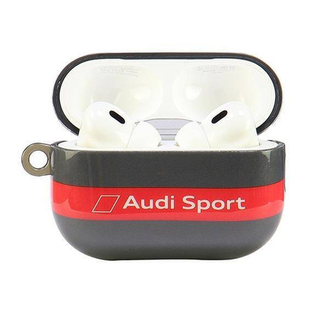 Original Case APPLE AIRPODS PRO 2 Audi IML Sport Cover (AUS-IMLAPP2-RSQ/D4-GY) gray