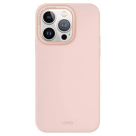 Etui UNIQ Lino Hue Magclick Charging do iPhone 15 Pro - różowe