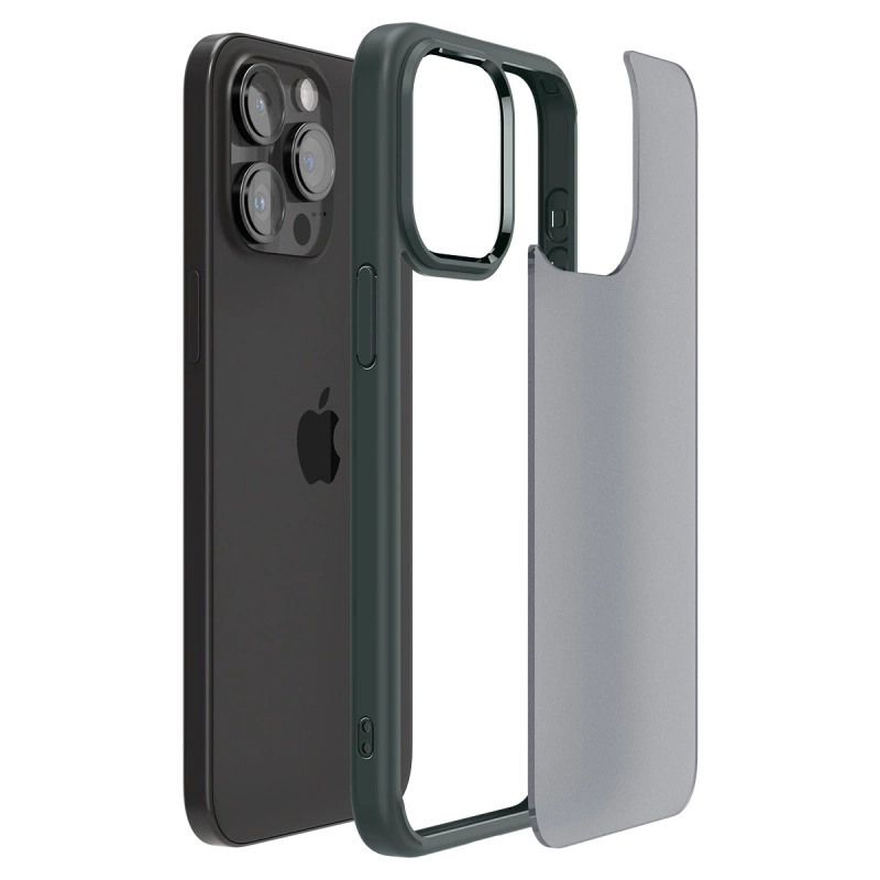 Etui Spigen Ultra Hybrid na iPhone 15 Pro - ciemnozielone