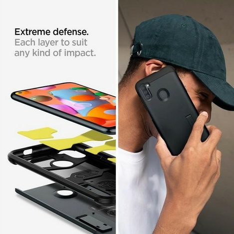 Futerał SPIGEN Tough Armor do SAMSUNG A11 metal slate