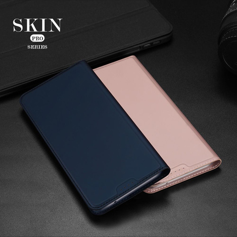 Brieftaschenetui mit Ständer für Samsung Galaxy S23 FE Dux Ducis Skin Pro – blau