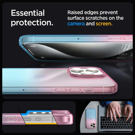 Spigen FLÜSSIGKRISTALL IPHONE 15 PRO ABSCHLUSS ROSA