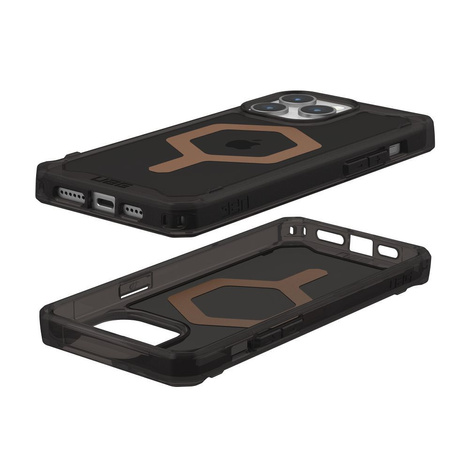 Etui UAG Plyo MagSafe do iPhone 15 Pro Max - czarno-brązowe