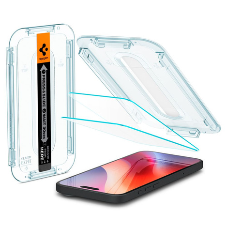 TEMPERED GLASS Spigen GLAS.TR &quot;EZ FIT&quot; 2-PACK IPHONE 15 CLEAR