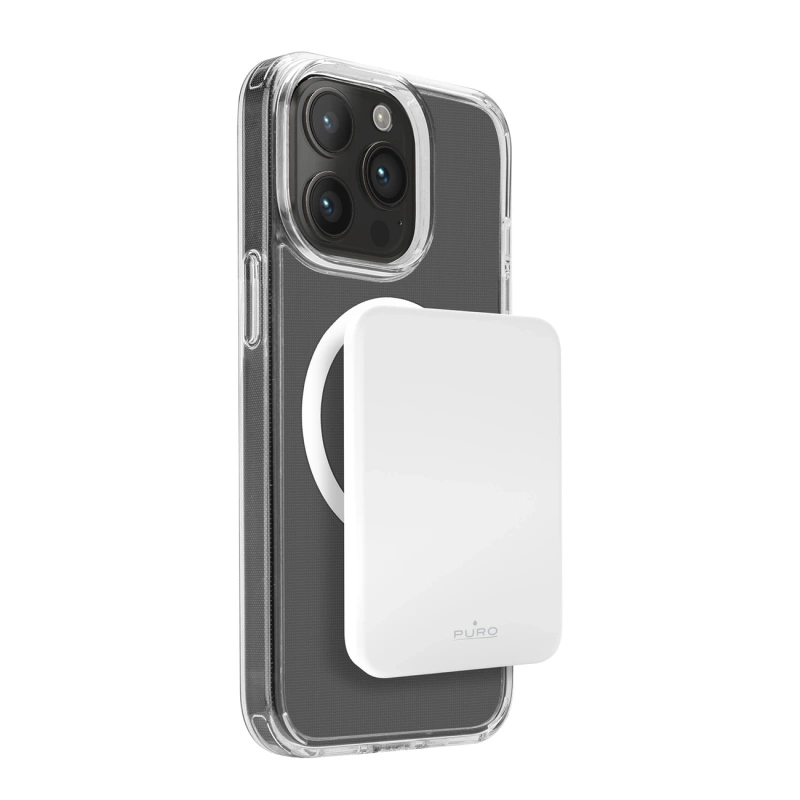 Powerbank Puro Slim Power Mag 4200mAh z MagSafe USB-C - biały