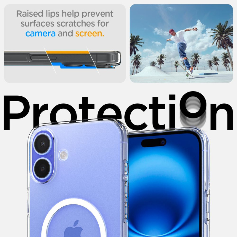 ETUI SPIGEN LIQUID CRYSTAL MAG MAGSAFE IPHONE 16 PLUS CLEAR