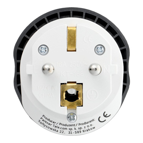 BLUE STAR Adapter podróżny GO TO Europe (Type E) 16A biały
