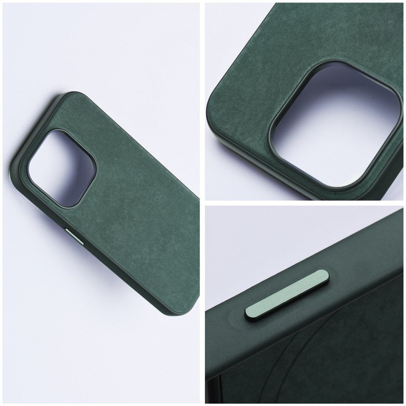 Woven Mag Cover kompatybilne z MagSafe do IPHONE 12 / 12 PRO zielony