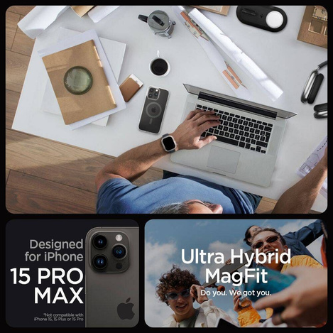 Spigen Ultra Hybrid MAG iPhone 16 Pro Max MagSafe graphite ACS07999