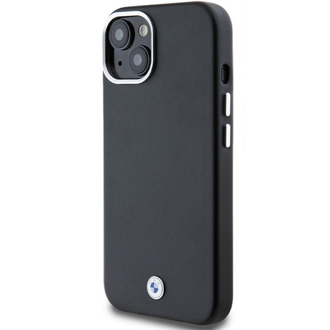 BMW BMHMP15S23PUFWK iPhone 15 / 14 / 13 6.1"czarny/black Signature Wrapped Metal MagSafe