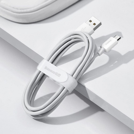 Baseus zestaw 2x kabel USB - micro USB 2,1 A 1,5m biały (TZCAMZJ-02)