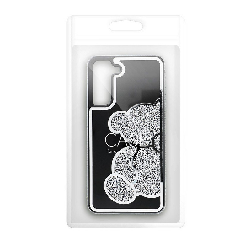 Futerał TEDDY BEAR do SAMSUNG A13 4G srebrny