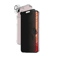 PanzerGlass Privacy Bundle 3in1 transparente Hülle + Sichtschutzglas + Kameraschutz für iPhone 15 Plus