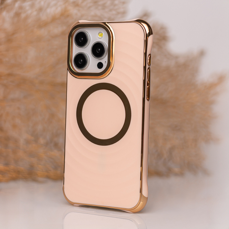 Nakładka Circle Glam Mag do iPhone 16 Plus 6,7" różowa