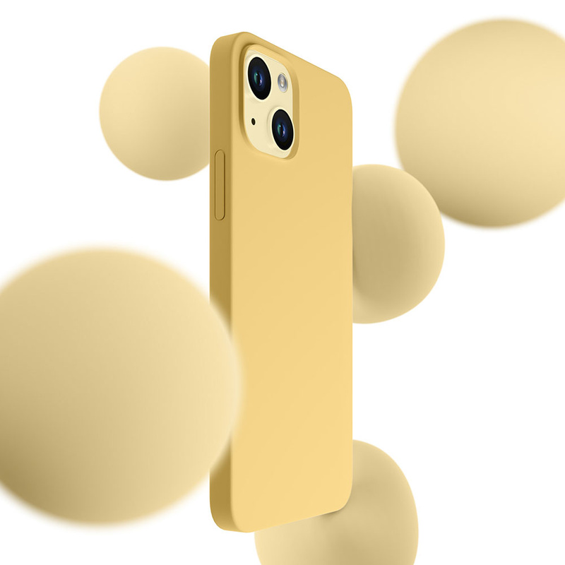 Apple iPhone 15 Plus - 3mk Hardy Silicone MagCase Yellow