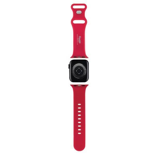 Hello Kitty Silikon-Kitty-Kopfband für Apple Watch 38/40/41 mm – rot