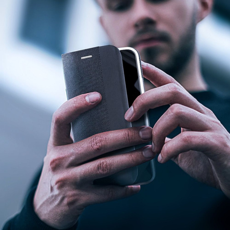 Kabura SENSITIVE Book do IPHONE 17 Air czarny