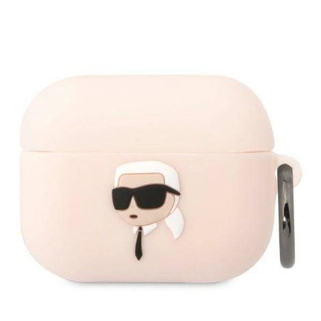 Karl Lagerfeld Silicone NFT Karl Head 3D - Etui AirPods Pro (różowy)