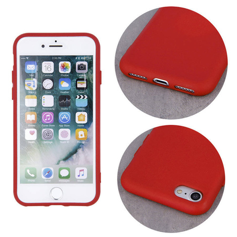 Nakładka Silicon do iPhone 16 6,1" czerwona