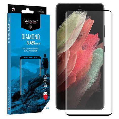 Hartowane szkło MyScreen Diamond Glass edge3D do Samsung Galaxy S22 Ultra czarne