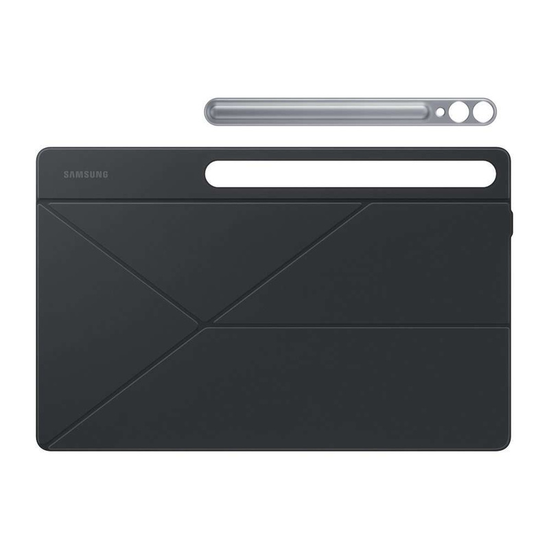 Klapphülle mit Ständer für Samsung Galaxy Tab S9+ Smart Book Cover – Schwarz