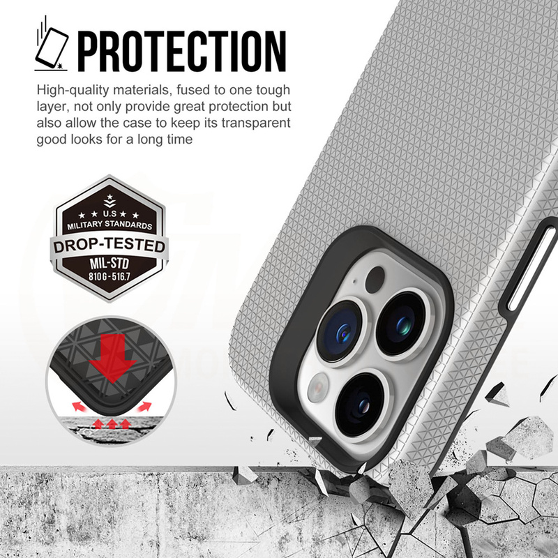 Vmax nakładka Triangle Case do Samsung Galaxy A35 5G srebrna