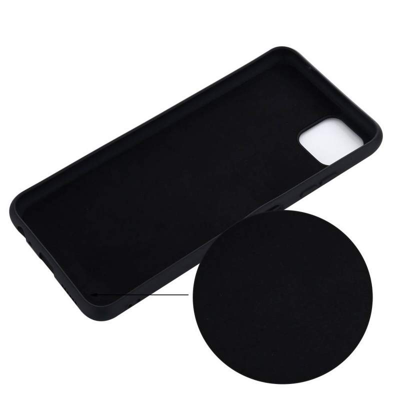 Etui SAMSUNG GALAXY A22 5G Silicone case elastyczne silikonowe czarne