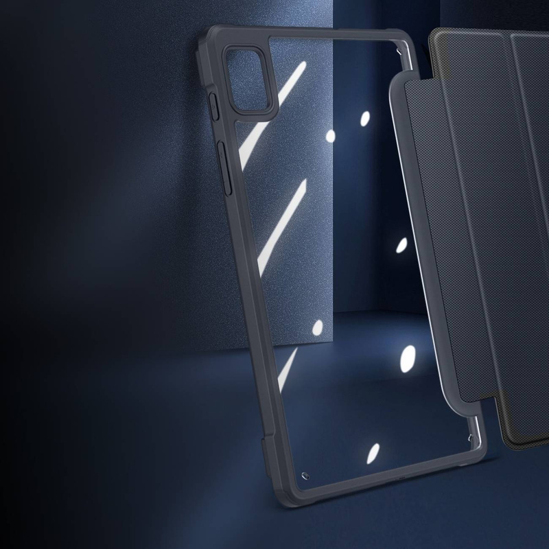 Dux Ducis Toby Armored Flip Smart Case für Realme Pad Mini mit Stifthalter Schwarz