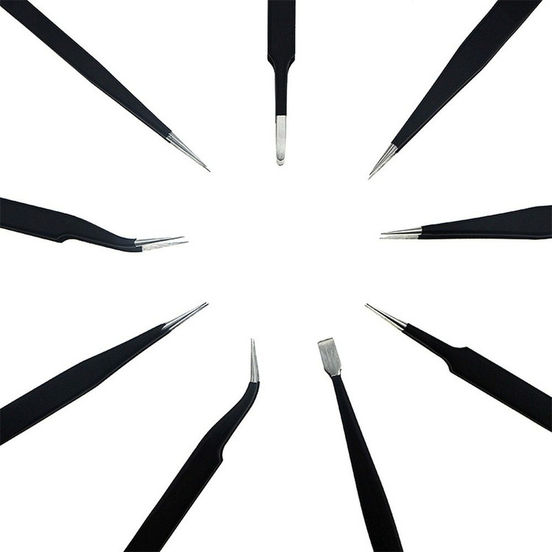 UF-TOOLS - Zestaw pincet ESD-9 (9szt.)