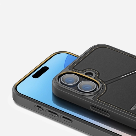 Dux Ducis Rafi II Mag Case with MagSafe for iPhone 16 - Black